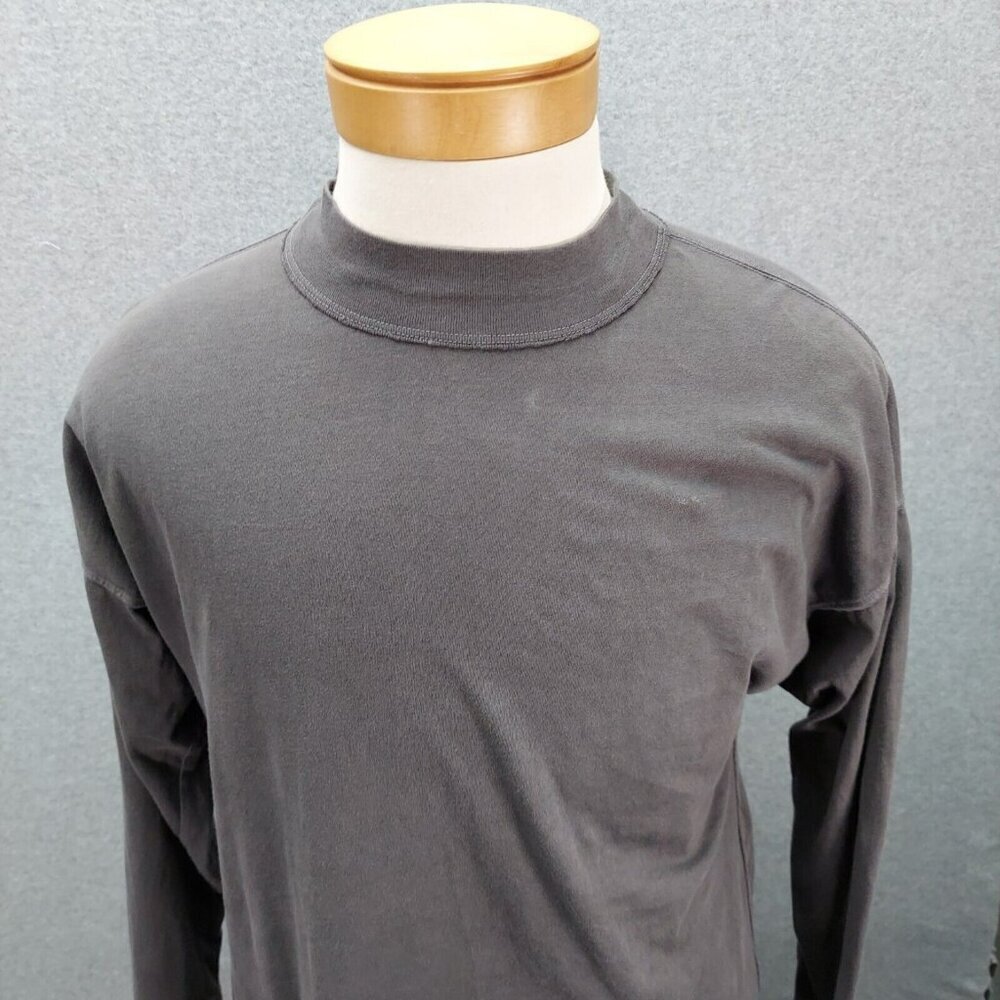 We‎ the Free Gray Mock Neck Top boho Performance Long Sleeve Shirt SMALL